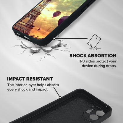 Artsy Hot Balloon And Tower Shockproof Hybrid Protection (Metal + TPU) Back Case Cover