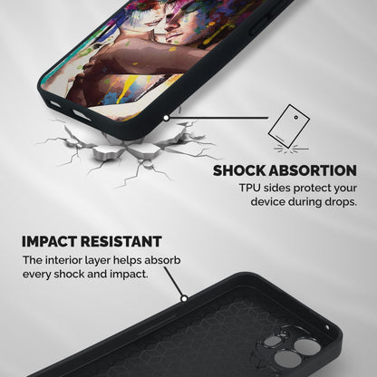 Artsy Romance Shockproof Hybrid Protection (Metal + TPU) Back Case Cover