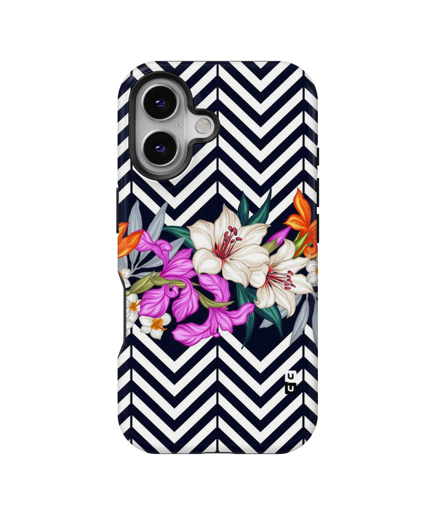 Artsy Zigzag Floral MagSafe Bumper Case