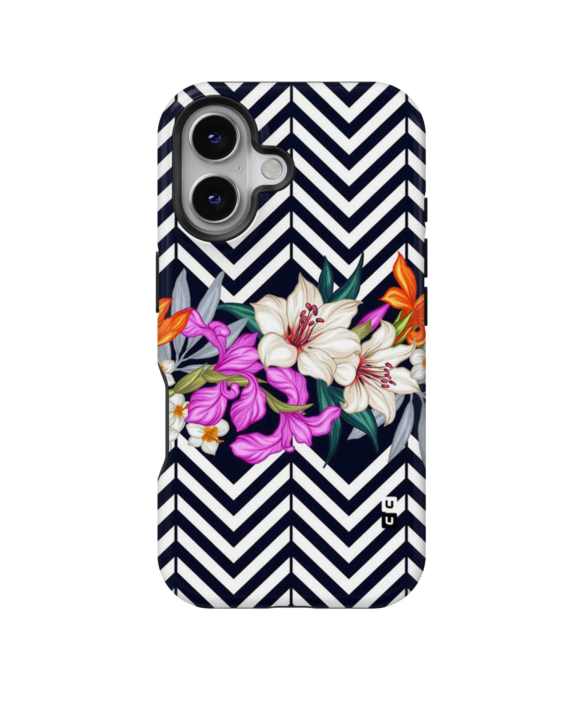 Artsy Zigzag Floral MagSafe Bumper Case