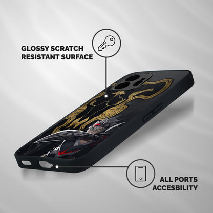 Asta With Black Bulls Shockproof Hybrid Protection (Metal + TPU) Back Case Cover