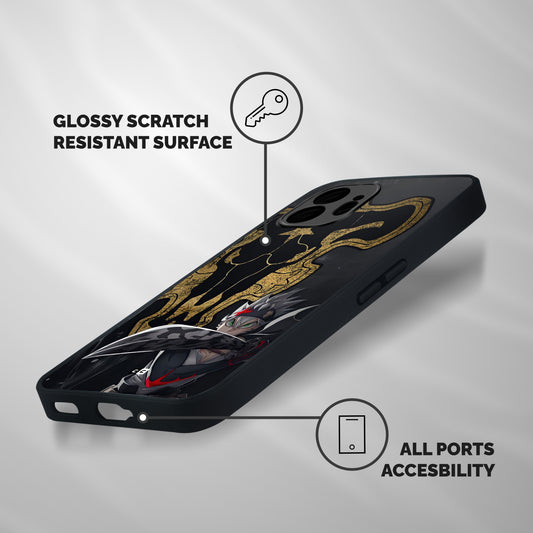 Asta With Black Bulls Shockproof Hybrid Protection (Metal + TPU) Back Case Cover