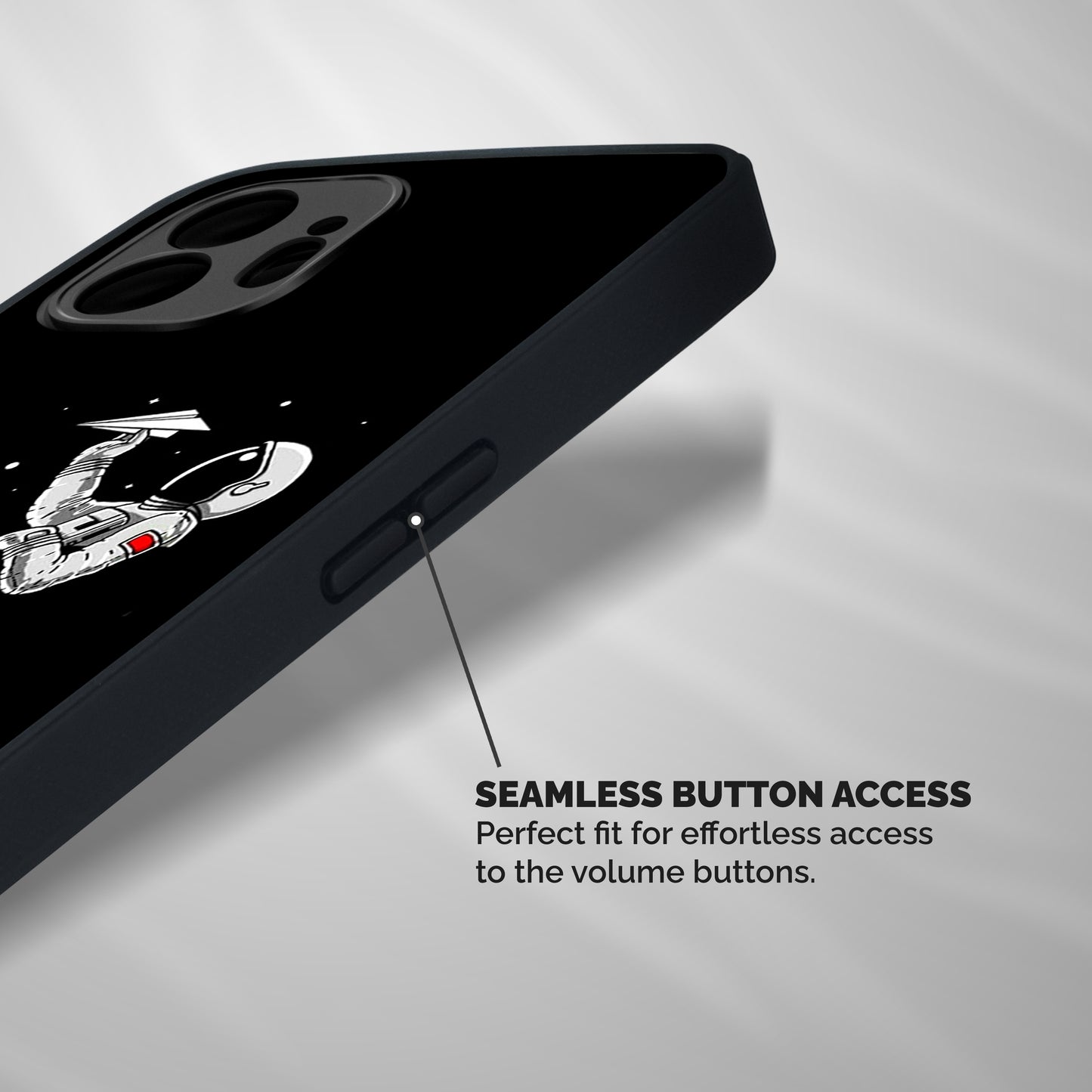 Astronaut Aeroplane Shockproof Hybrid Protection (Metal + TPU) Back Case Cover