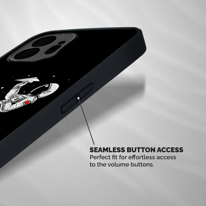 Astronaut Aeroplane Shockproof Hybrid Protection (Metal + TPU) Back Case Cover
