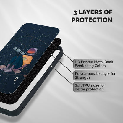 AstroNOT Shockproof Hybrid Protection (Metal + TPU) Back Case Cover