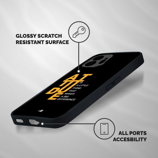 Attitude Difference Shockproof Hybrid Protection (Metal + TPU) Back Case Cover