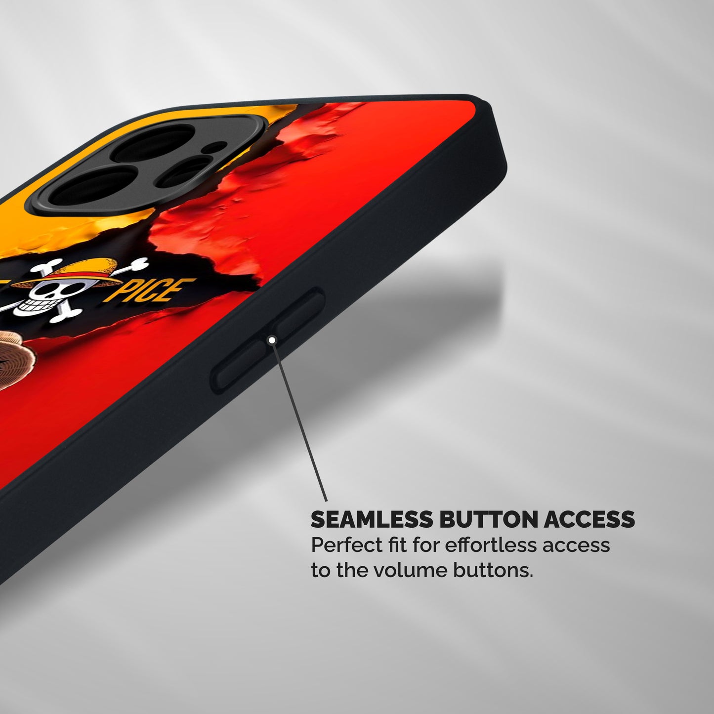 Attitude Luffy Shockproof Hybrid Protection (Metal + TPU) Back Case Cover