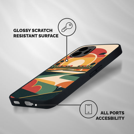 Awesome Geomatric Art Shockproof Hybrid Protection (Metal + TPU) Back Case Cover