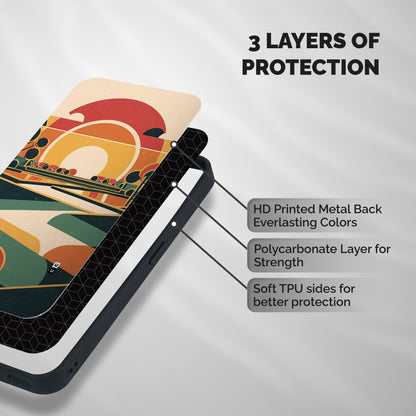 Awesome Geomatric Art Shockproof Hybrid Protection (Metal + TPU) Back Case Cover