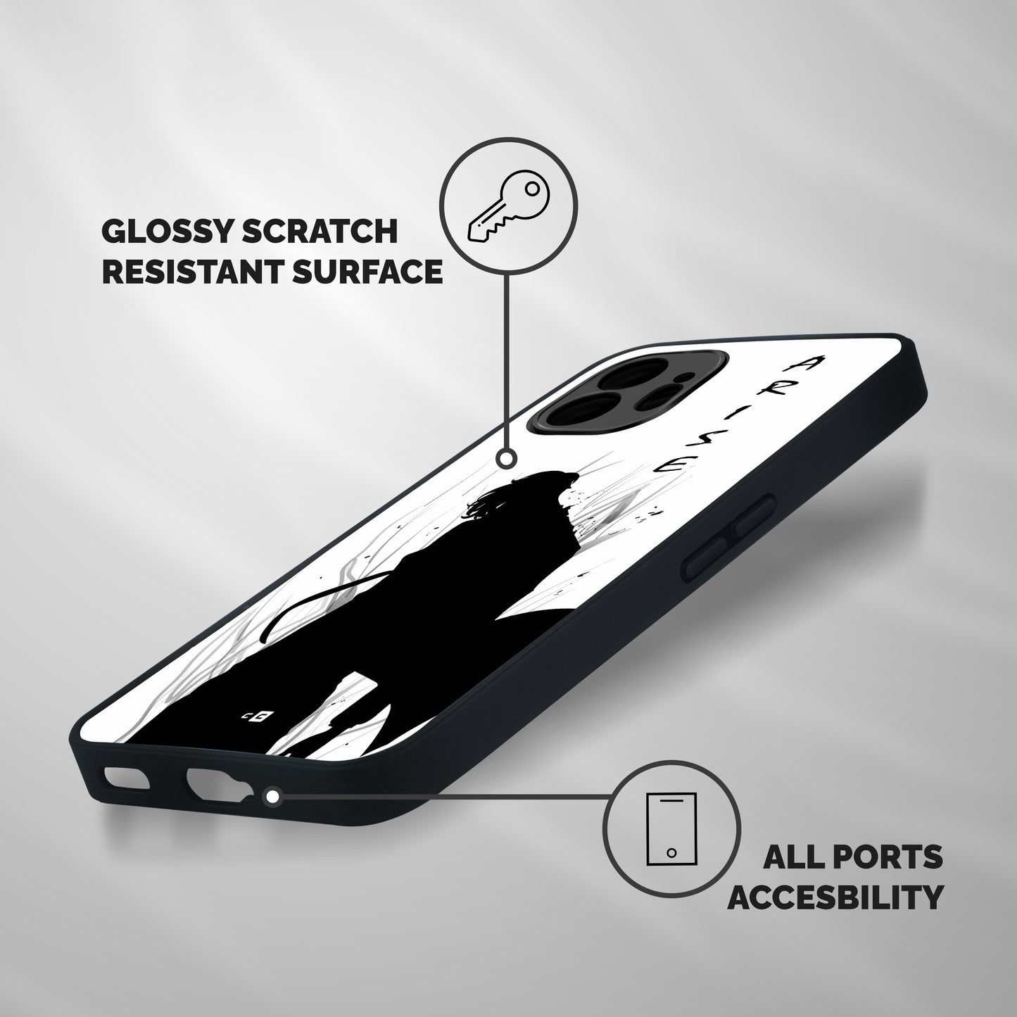 Awesome Jinwoo Arise Shockproof Hybrid Protection (Metal + TPU) Back Case Cover