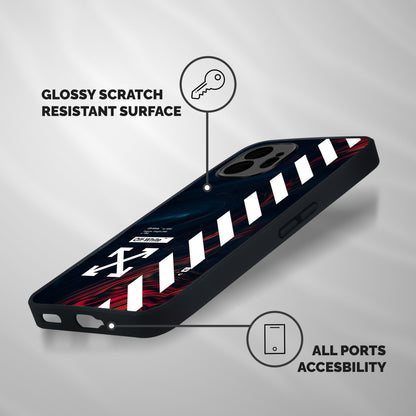 Awesome Stripes Shockproof Hybrid Protection (Metal + TPU) Back Case Cover