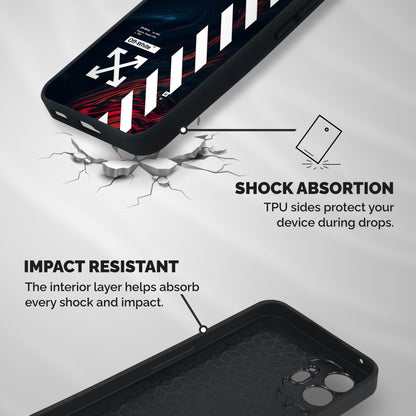 Awesome Stripes Shockproof Hybrid Protection (Metal + TPU) Back Case Cover