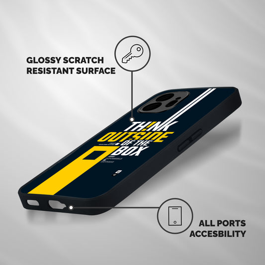 Awesome Think Out Side Shockproof Hybrid Protection (Metal + TPU) Back Case Cover