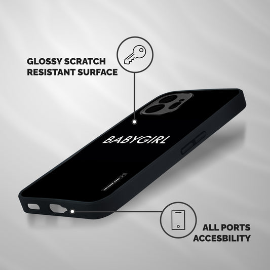 Baby Girl Shockproof Hybrid Protection (Metal + TPU) Back Case Cover