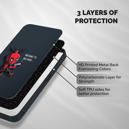 Baby Wade Shockproof Hybrid Protection (Metal + TPU) Back Case Cover