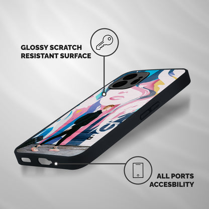 Backpacker Shockproof Hybrid Protection (Metal + TPU) Back Case Cover