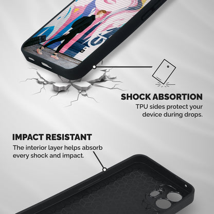 Backpacker Shockproof Hybrid Protection (Metal + TPU) Back Case Cover