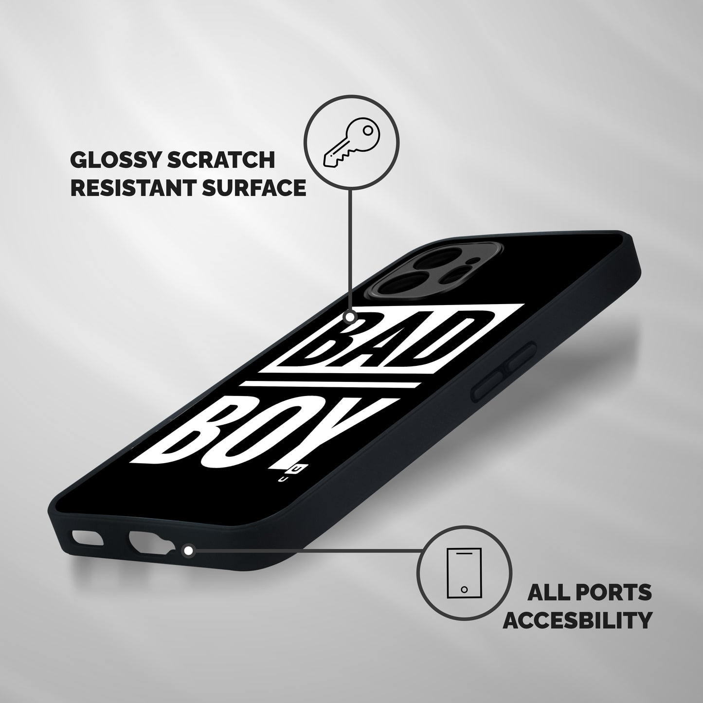 Bad Boy Shockproof Hybrid Protection (Metal + TPU) Back Case Cover