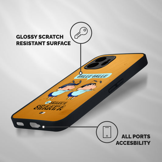 Balle Balle Shinchan Shockproof Hybrid Protection (Metal + TPU) Back Case Cover