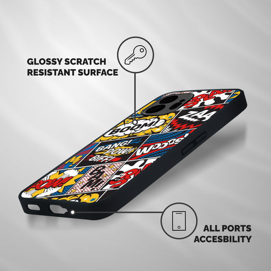 Bam Pattern Shockproof Hybrid Protection (Metal + TPU) Back Case Cover