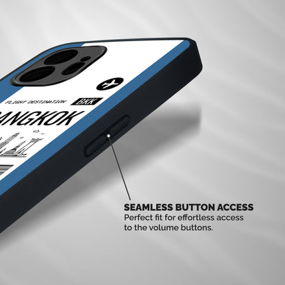 Bangkok Boarding Pass Shockproof Hybrid Protection (Metal + TPU) Back Case Cover
