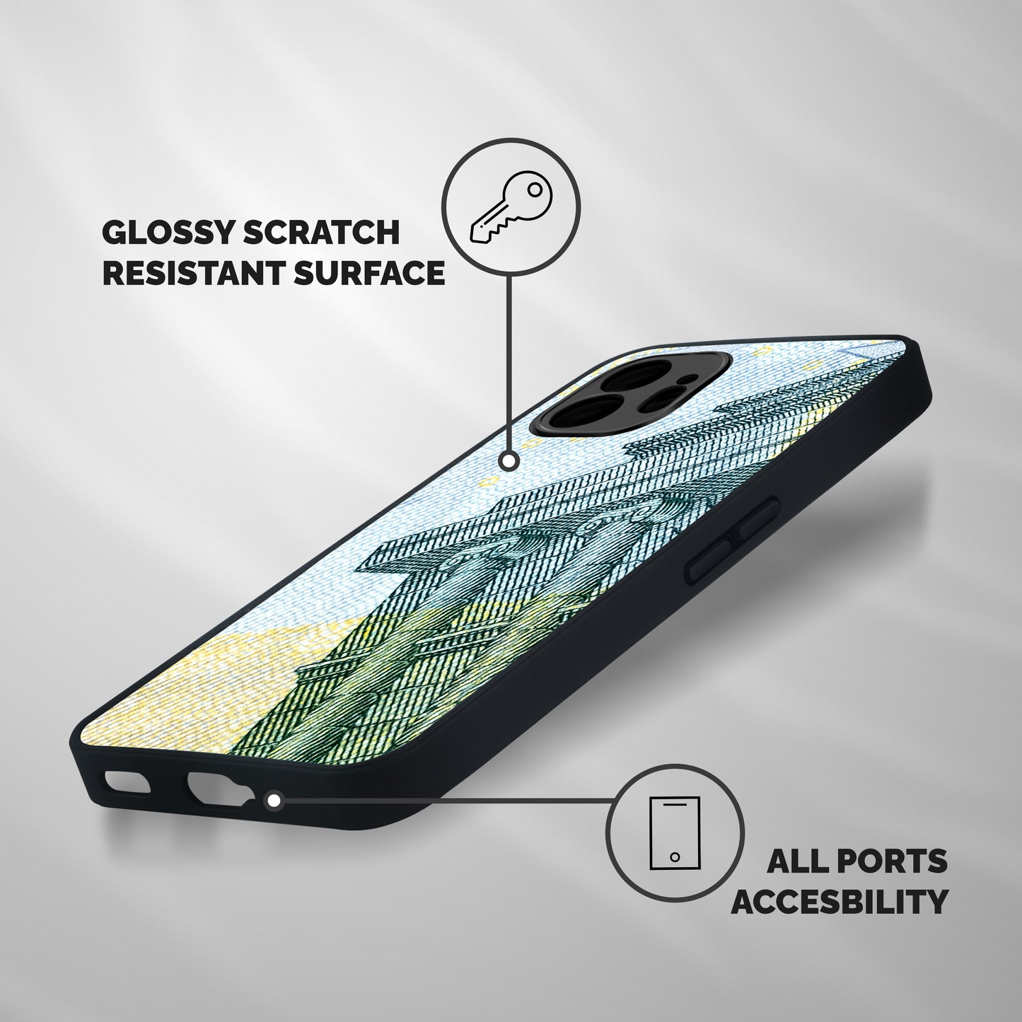 Baroque and Rococo style Shockproof Hybrid Protection (Metal + TPU) Back Case Cover