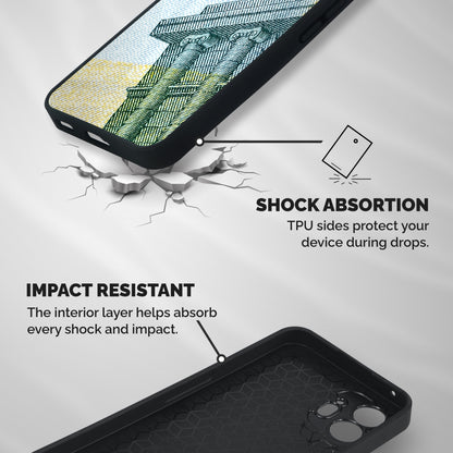 Baroque and Rococo style Shockproof Hybrid Protection (Metal + TPU) Back Case Cover