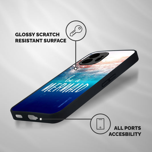 Be A Mermaid Shockproof Hybrid Protection (Metal + TPU) Back Case Cover