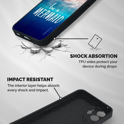 Be A Mermaid Shockproof Hybrid Protection (Metal + TPU) Back Case Cover