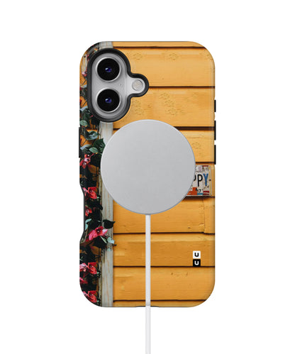 Be Happy Yellow Wall MagSafe Bumper Case