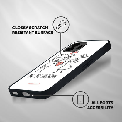 Be My Valentine Shockproof Hybrid Protection (Metal + TPU) Back Case Cover