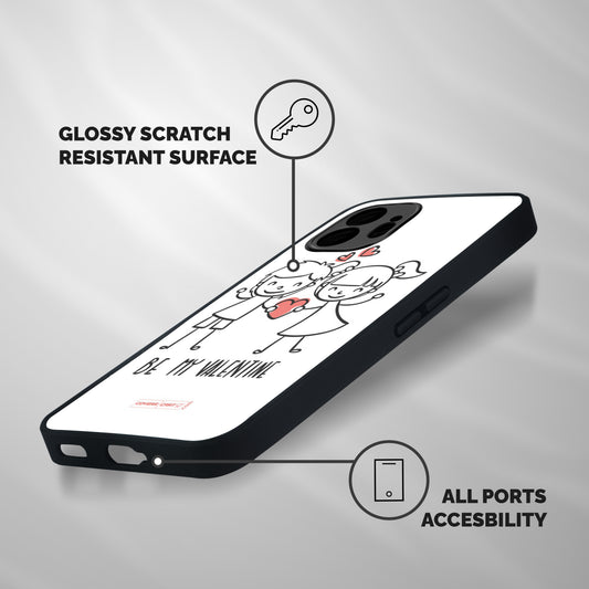 Be My Valentine Shockproof Hybrid Protection (Metal + TPU) Back Case Cover