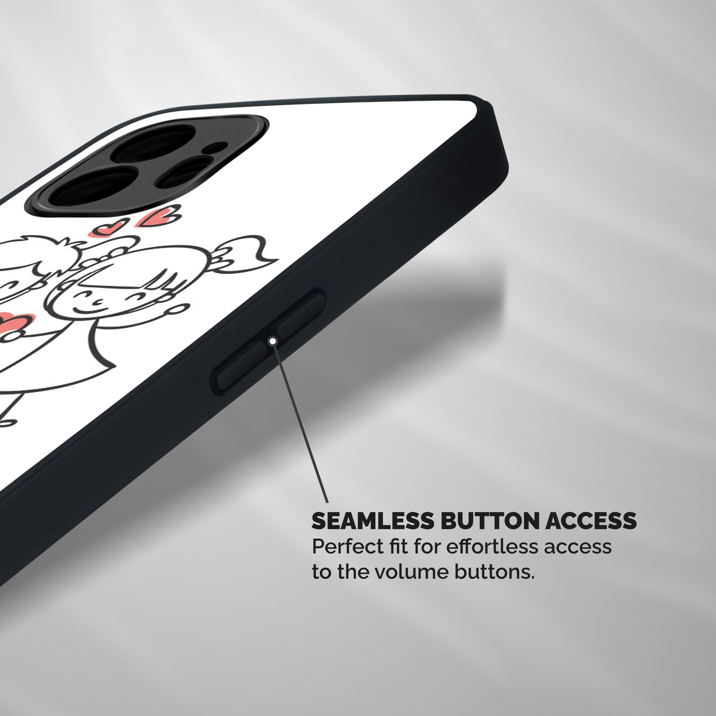 Be My Valentine Shockproof Hybrid Protection (Metal + TPU) Back Case Cover