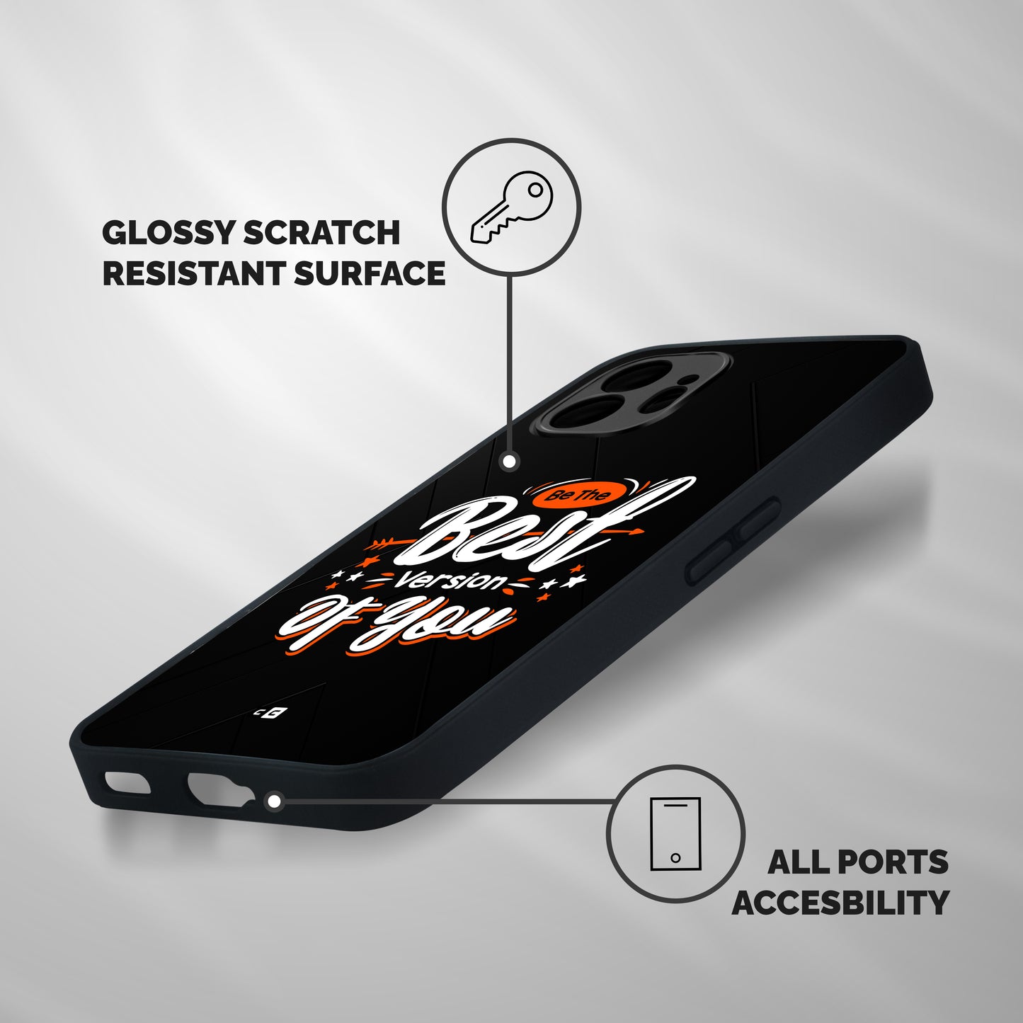 Be The Best Shockproof Hybrid Protection (Metal + TPU) Back Case Cover