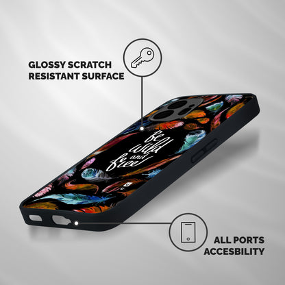 Be Wild and Free Shockproof Hybrid Protection (Metal + TPU) Back Case Cover