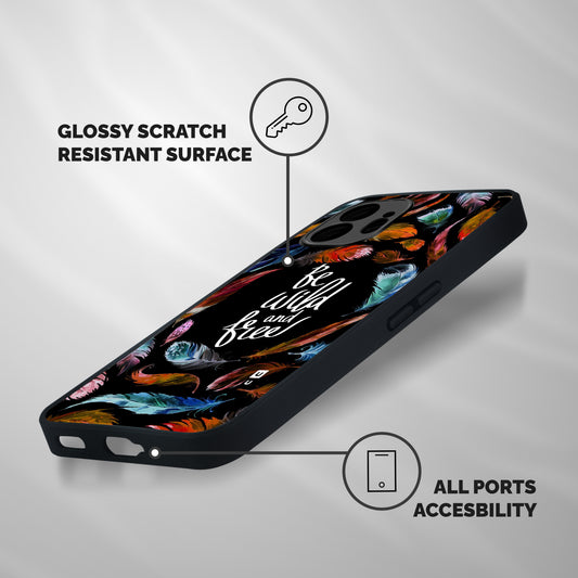 Be Wild and Free Shockproof Hybrid Protection (Metal + TPU) Back Case Cover