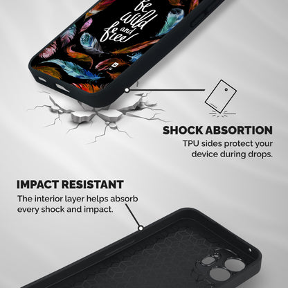 Be Wild and Free Shockproof Hybrid Protection (Metal + TPU) Back Case Cover