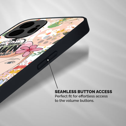 Be Your Own Sparkle Shockproof Hybrid Protection (Metal + TPU) Back Case Cover
