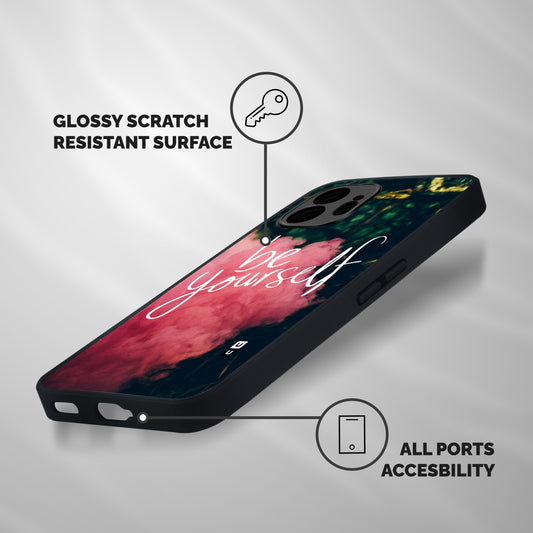 Be Yourself Greens Shockproof Hybrid Protection (Metal + TPU) Back Case Cover