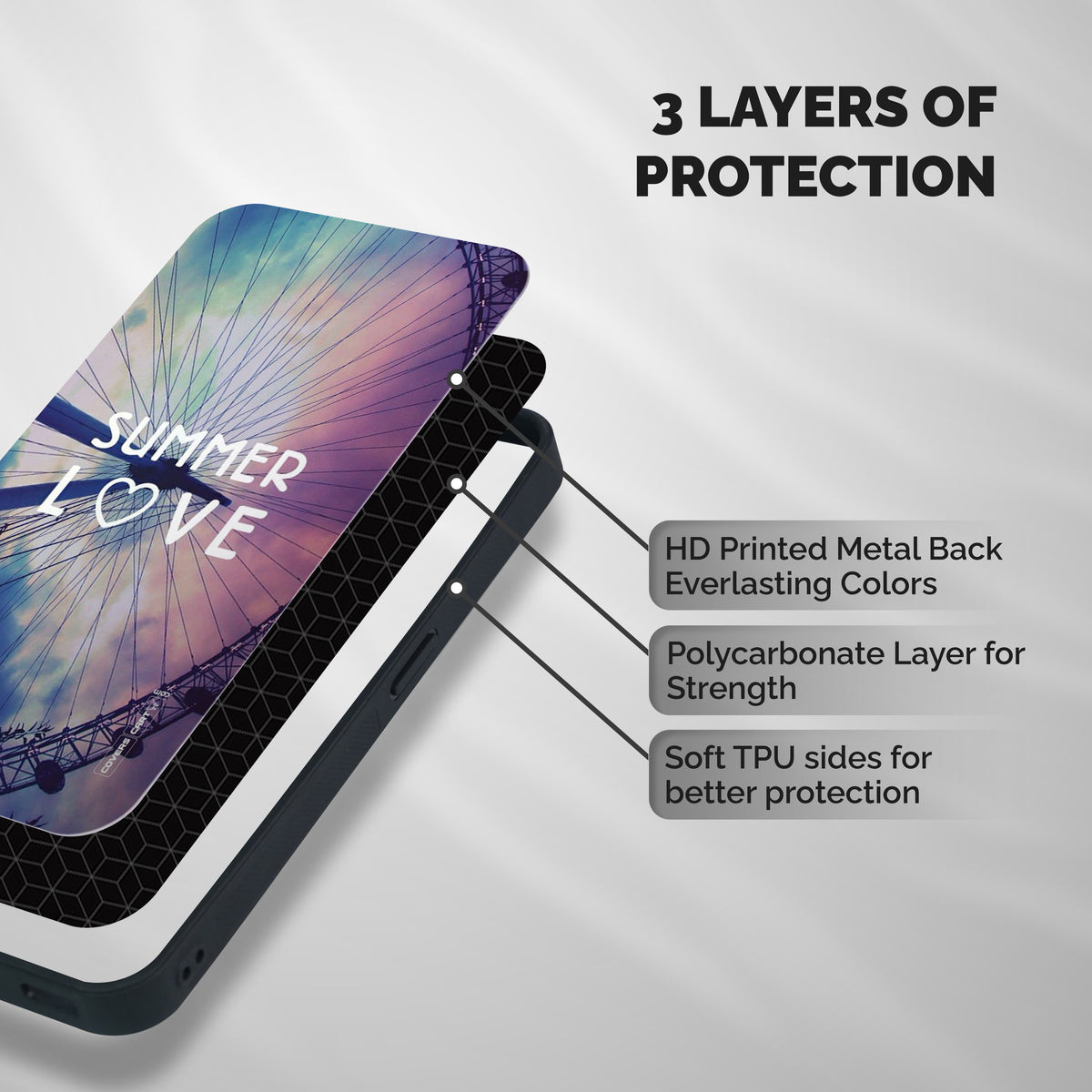 Beach Dreams Shockproof Hybrid Protection (Metal + TPU) Back Case Cover