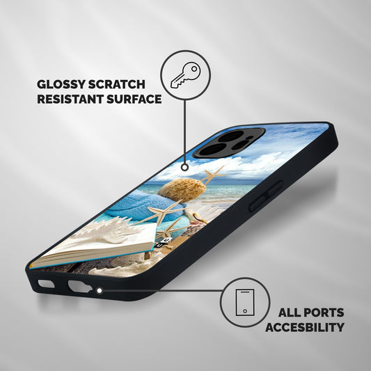 Beach Sky Shockproof Hybrid Protection (Metal + TPU) Back Case Cover