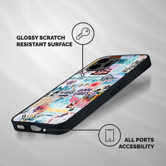Beaching Life Shockproof Hybrid Protection (Metal + TPU) Back Case Cover