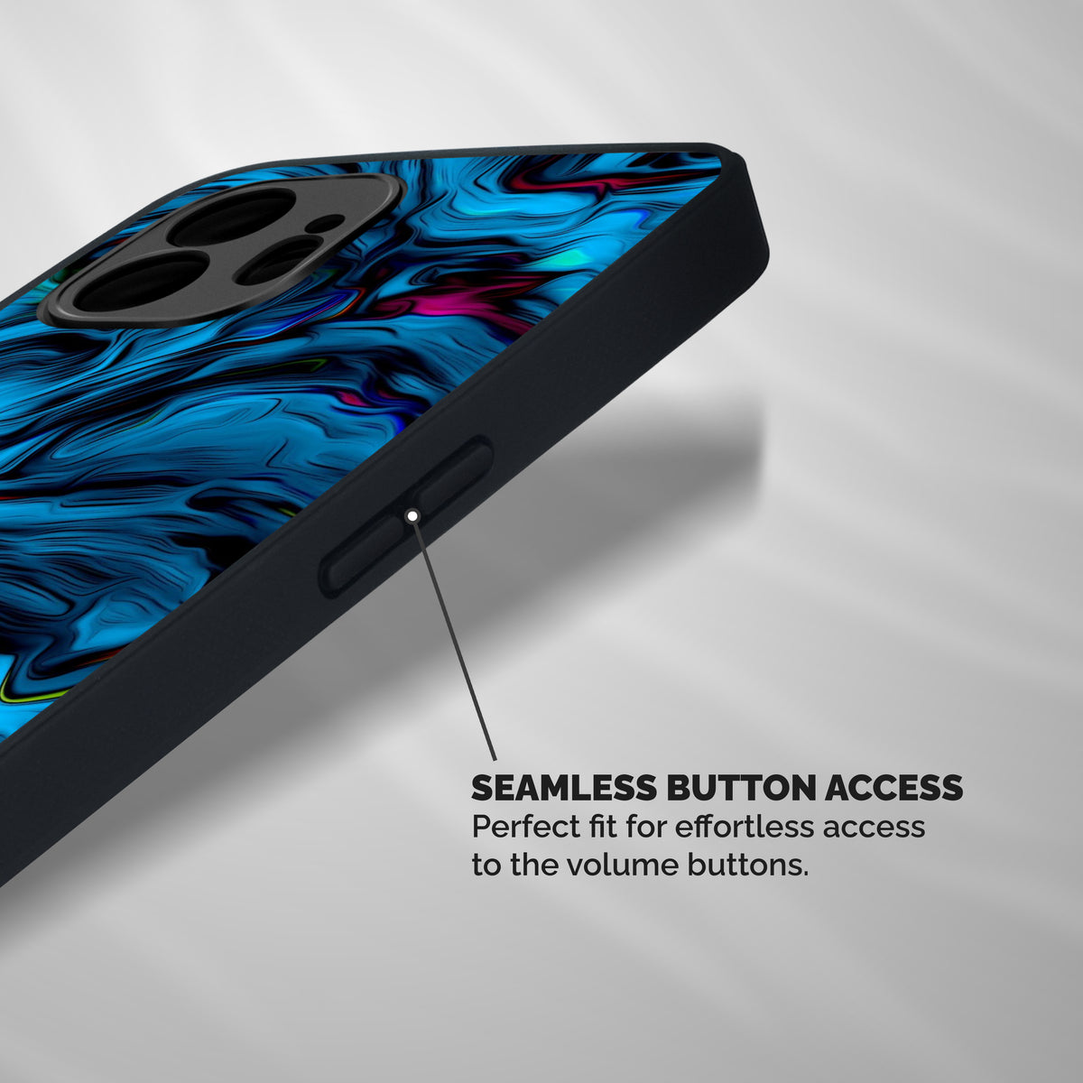 Beautiful Abstract Design Art Shockproof Hybrid Protection (Metal + TPU) Back Case Cover