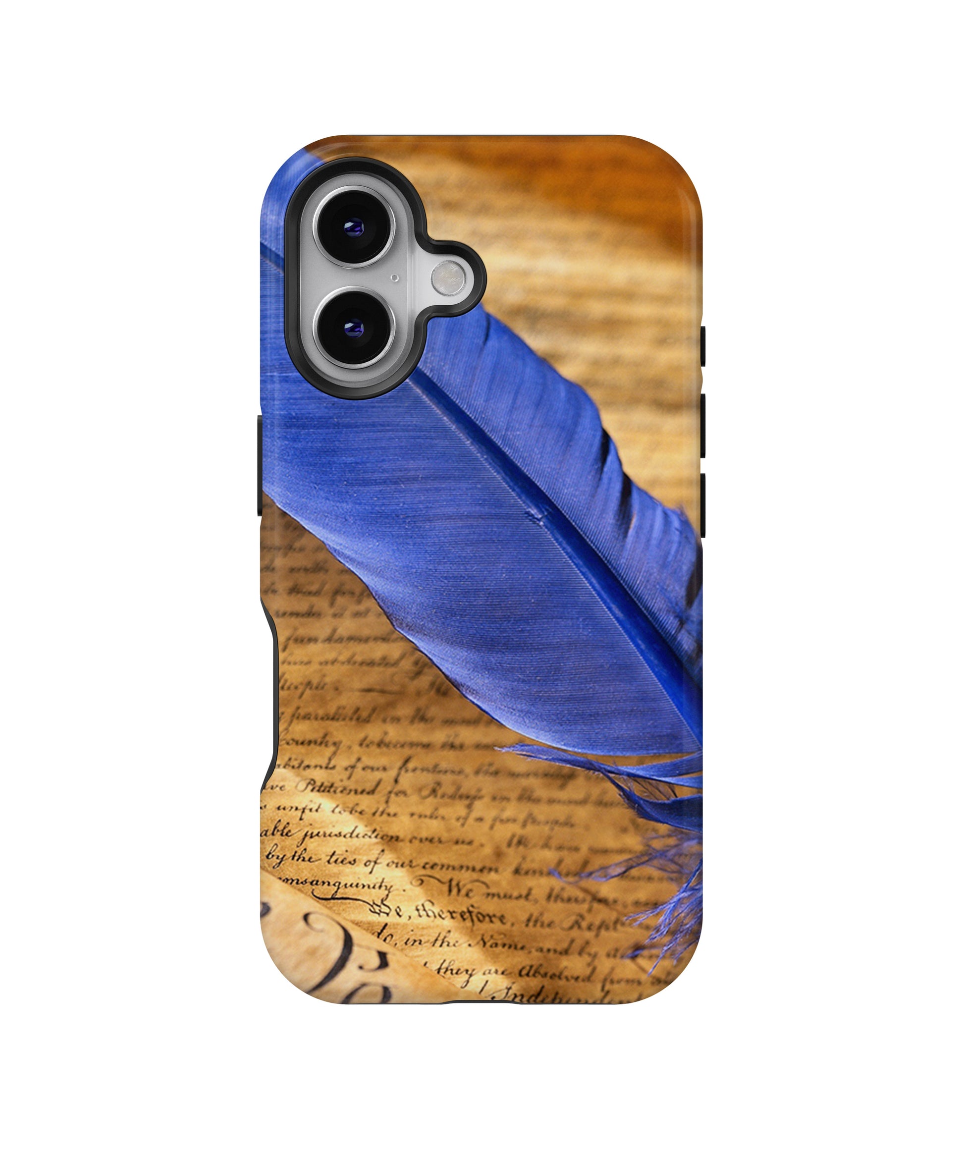 Beautiful Blue Feather MagSafe Bumper Case