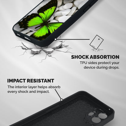 Beautiful Butterflies Shockproof Hybrid Protection (Metal + TPU) Back Case Cover