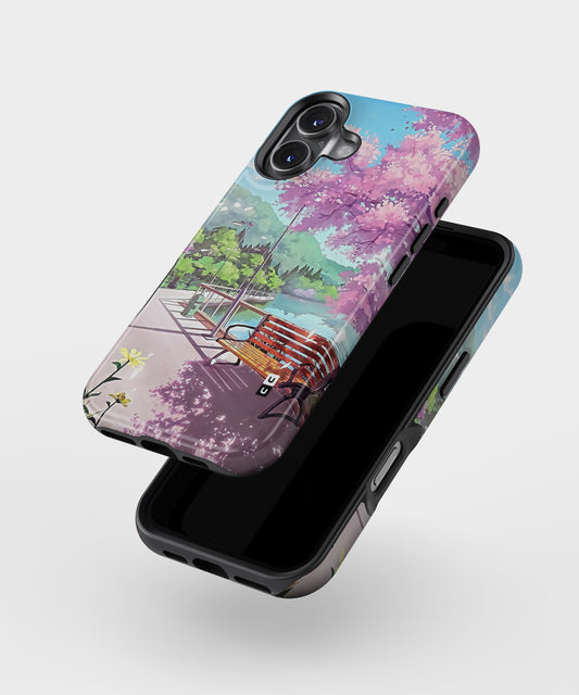 Beautiful Cherry Blossom Landscape MagSafe Bumper Case