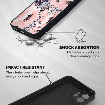 Beautiful Flowers Shockproof Hybrid Protection (Metal + TPU) Back Case Cover