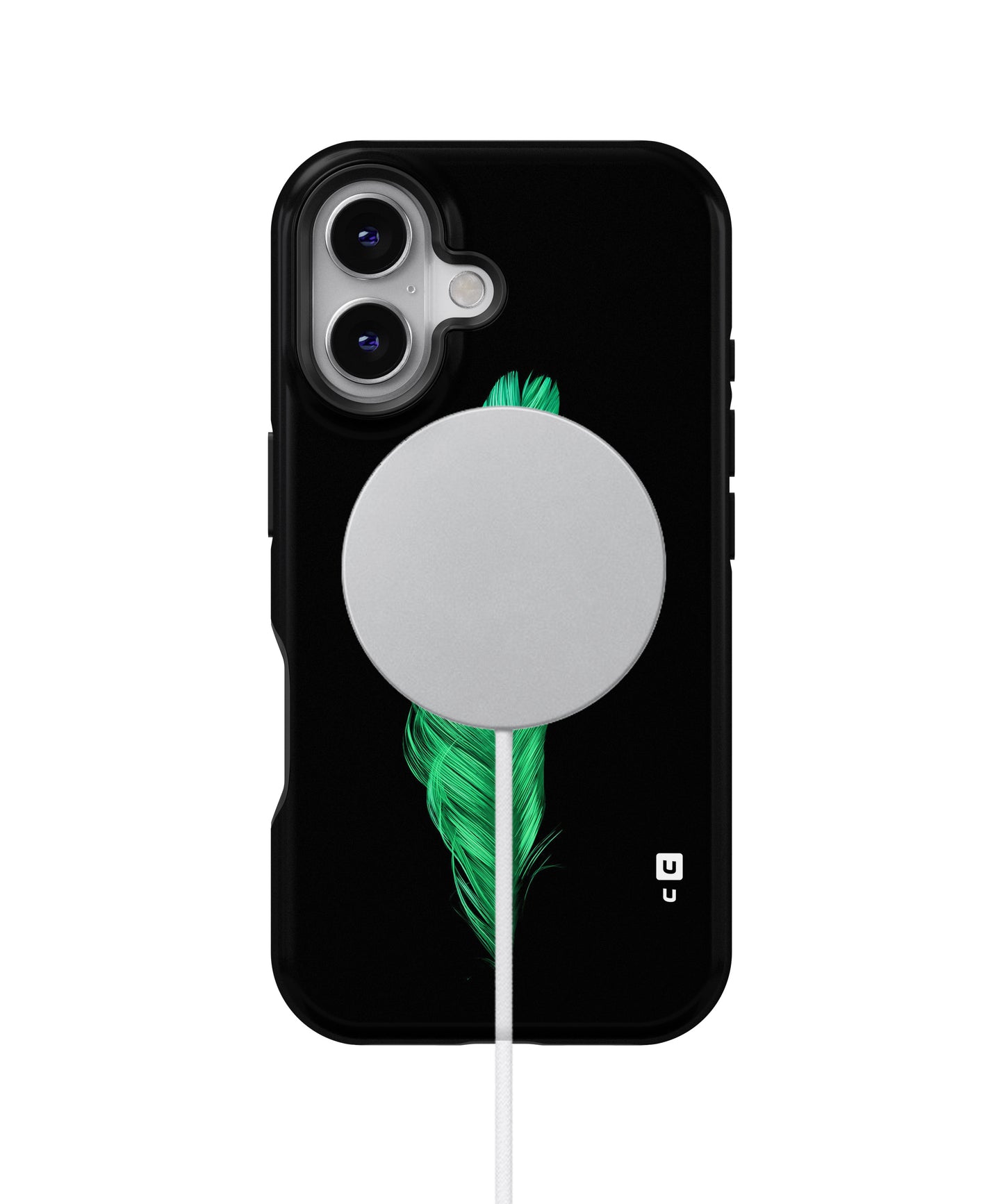 Beautiful Green Feather MagSafe Bumper Case
