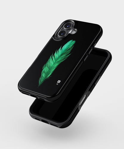 Beautiful Green Feather MagSafe Bumper Case