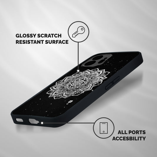 Beautiful Mandala Design Shockproof Hybrid Protection (Metal + TPU) Back Case Cover